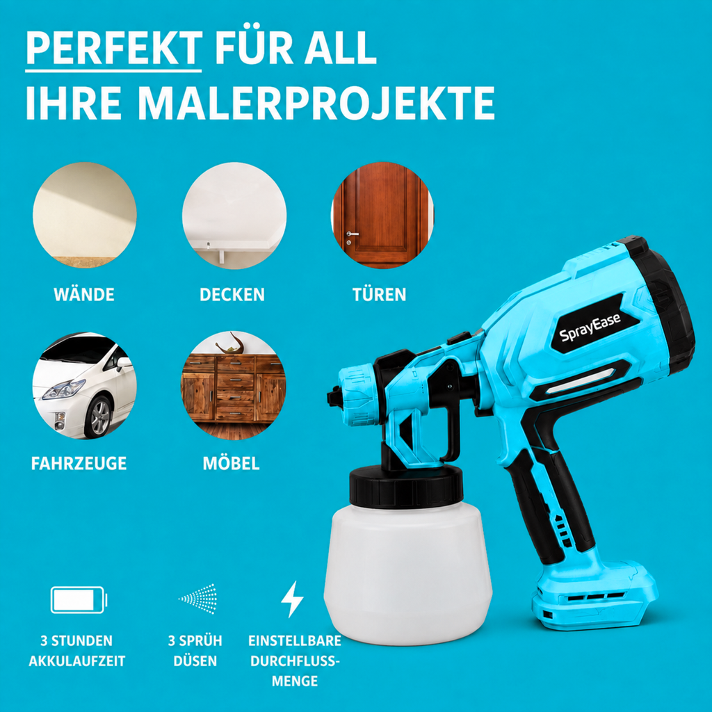 SprayEase | Akku-Farbsprühgerät